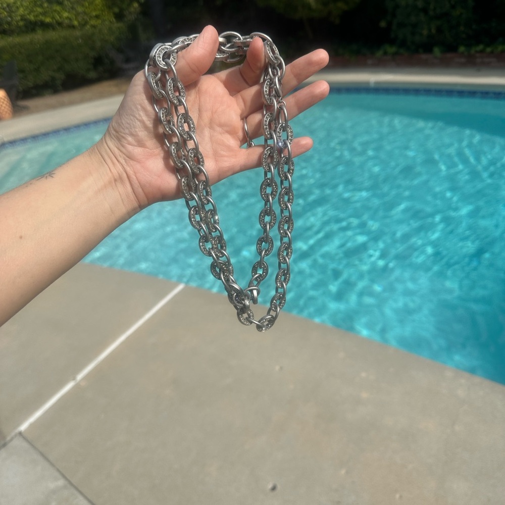 Lia Sophia Silver Chain Necklace